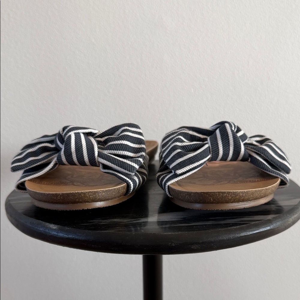 Blowfish Malibu Women's Striped Sandals - Blue and White - Picture 6 of 7